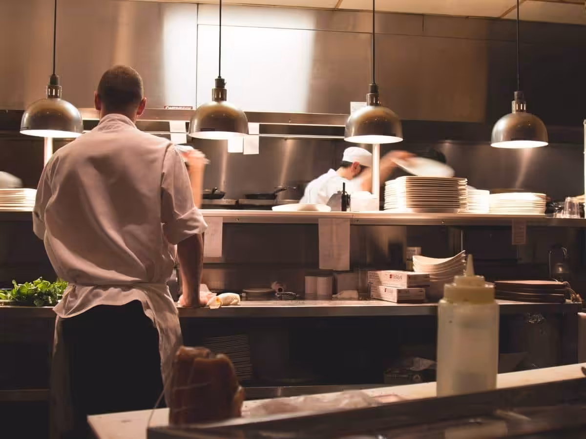 commercial sink installation